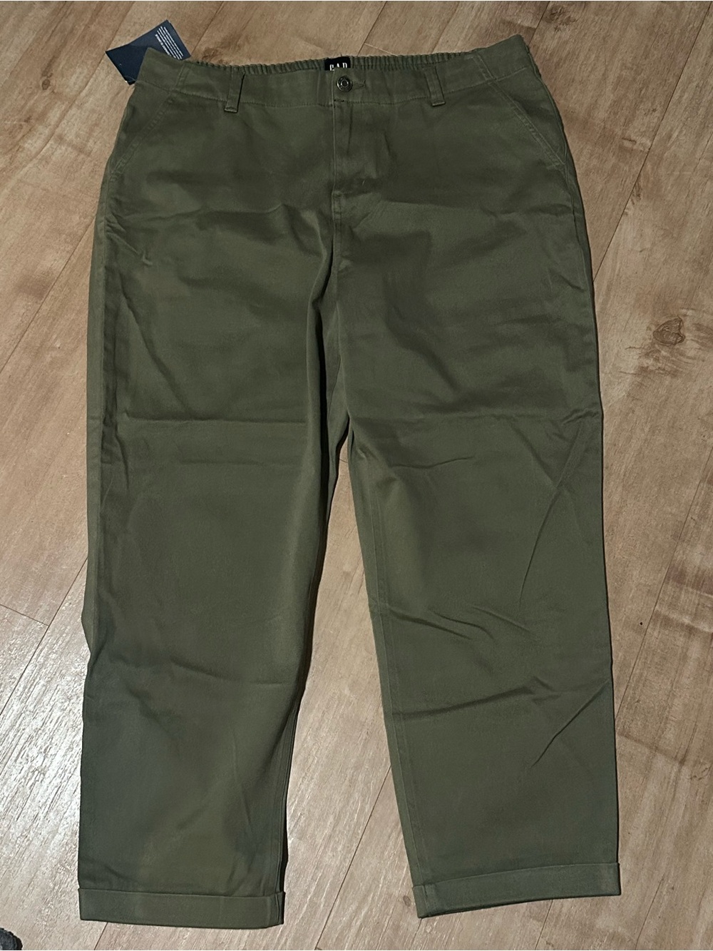 GAP Straight-Leg Pants in Olive